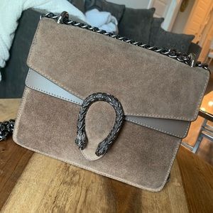 Dionysus style suede beige bag